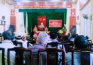 Hội nghị lắng nghe ý kiến nhân dân, lấy ý kiến đánh giá sự “hài lòng” và góp ý của nhân dân đối với Công an xã Định Tân.